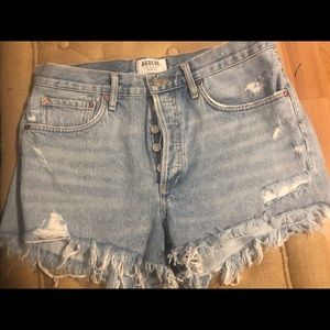 Agolde Parker  denim jean shorts